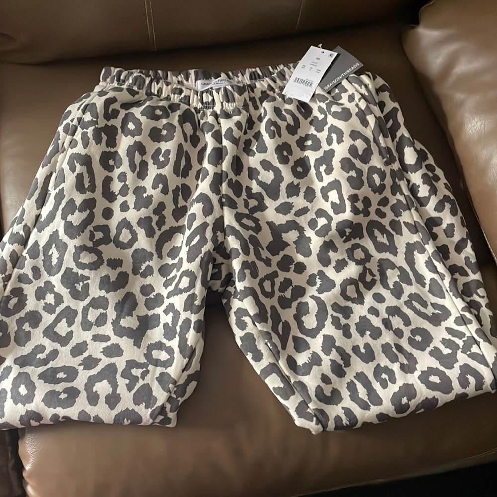 Nordstrom Cheetah print comfy sweatpants